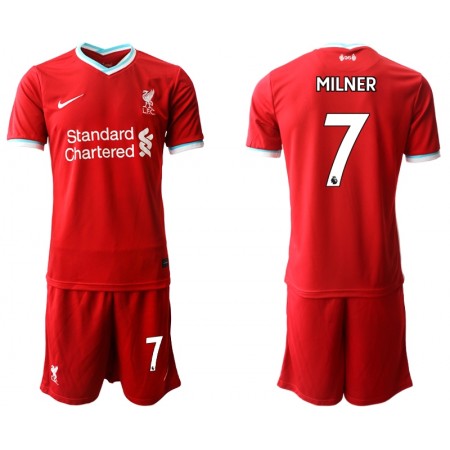 Fußballtrikots Liverpool James Milner 7 Kinder 2020-2021 Kurzarm Heimtrikotsatz kaufen